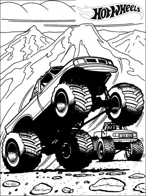 Hot wheels coloring pages monster truck coloring pages monster trucks truck coloring pages