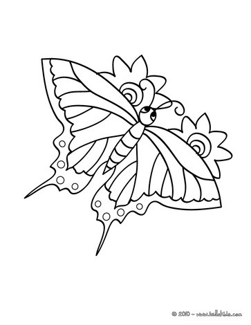 Tiger swallowtail butterly coloring pages