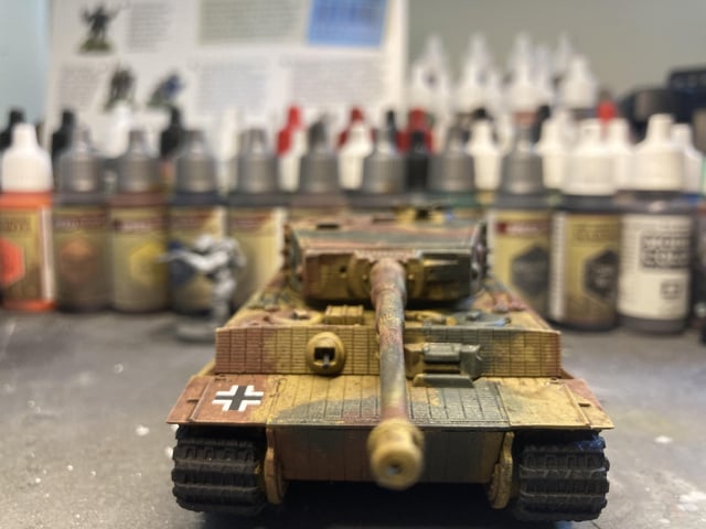 Tiger tank done how does the camo pattern look and everything else cc weled rboltaction