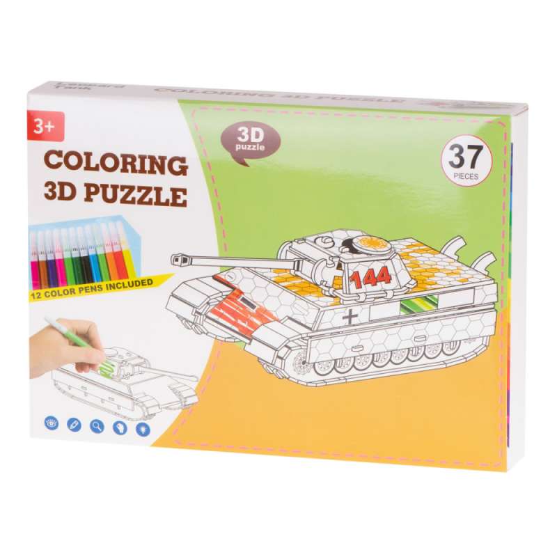 Puzzle d coloring page tank el toys games official archives of bb
