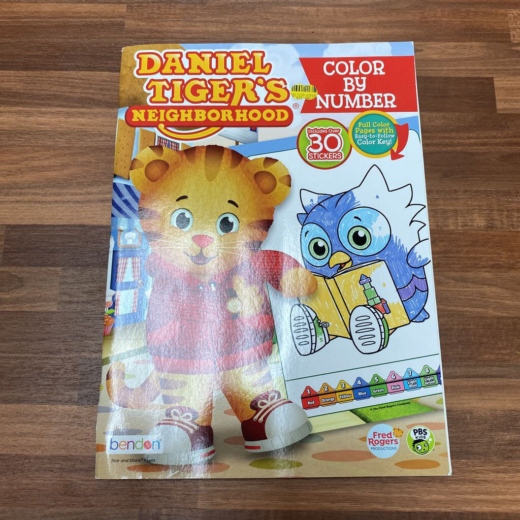 Daniel tiger coloring book â little discoveries