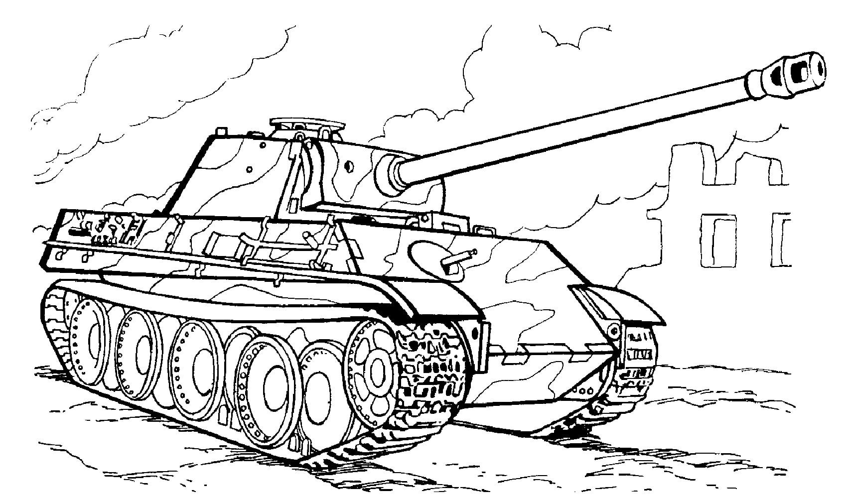 Tanks coloring pages