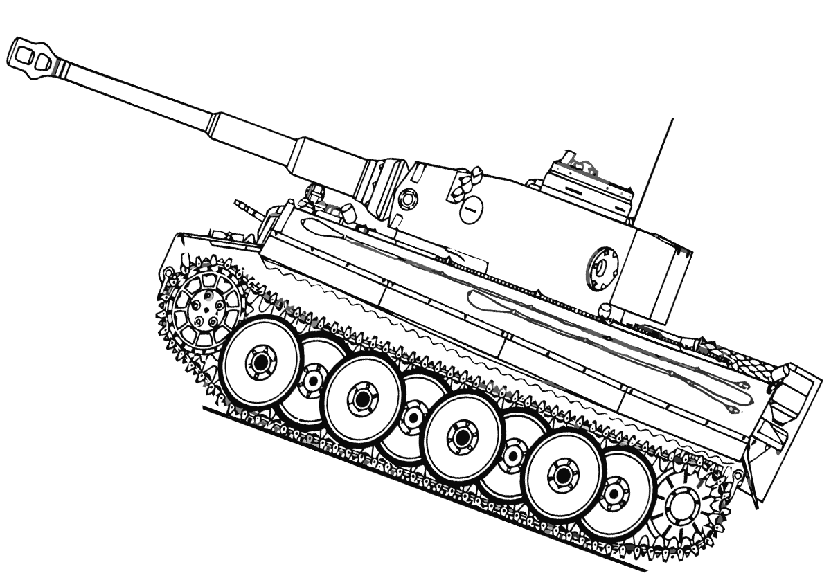 Tiger tank coloring pages coloring pages to download and print