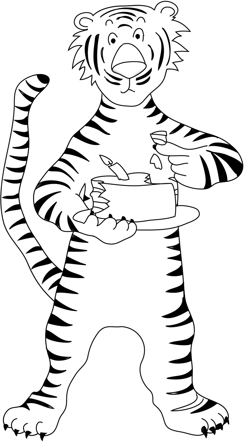 Tiger coloring pages