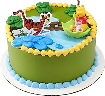 Decoset winnie the pooh piglet tigger hunny raindrops cake decorations