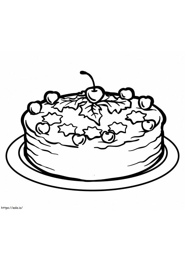 Cake illustratns coloring pages