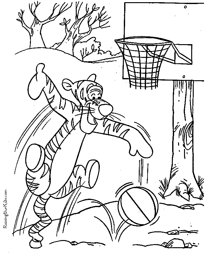 Tigger coloring page