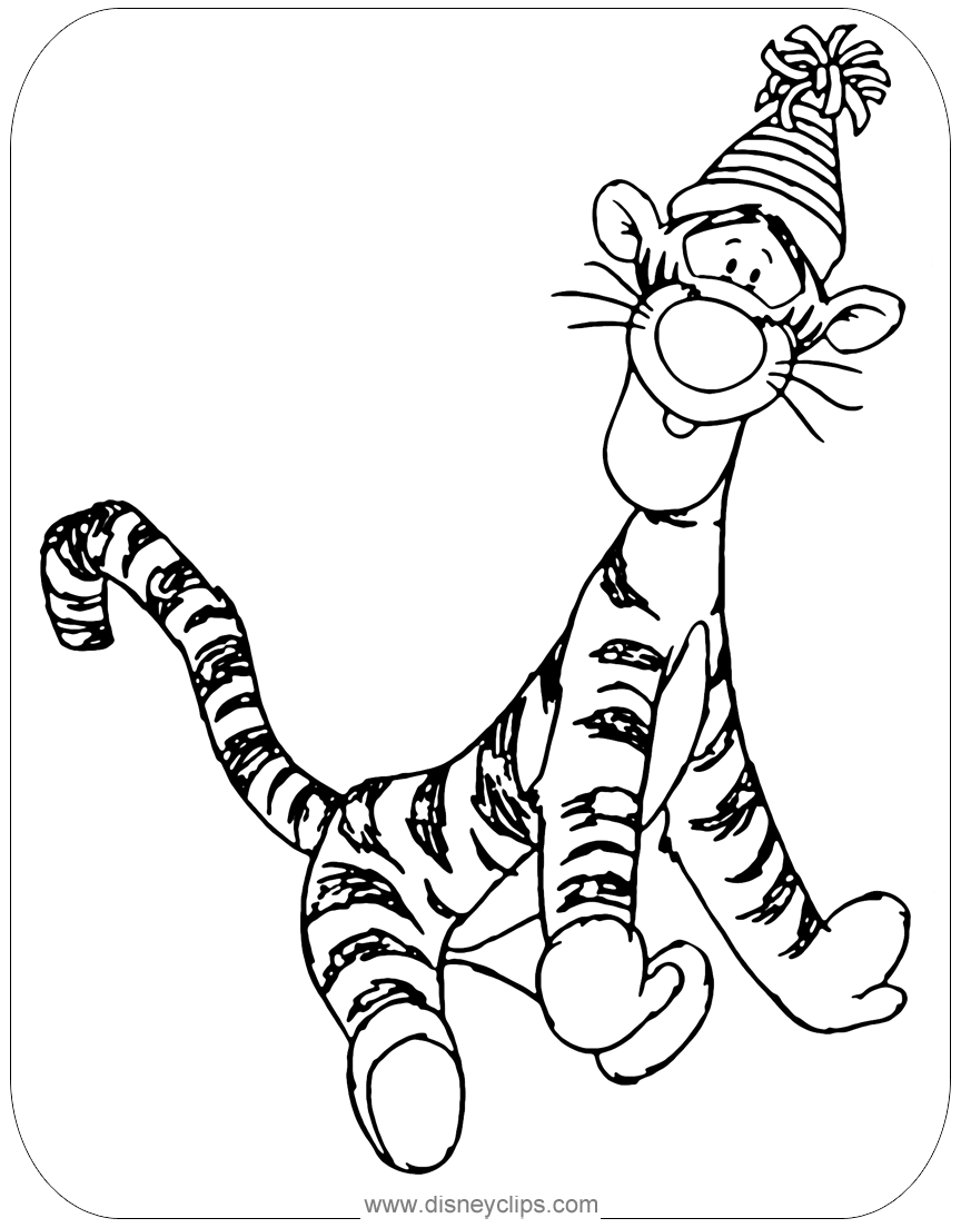 Tigger coloring pages