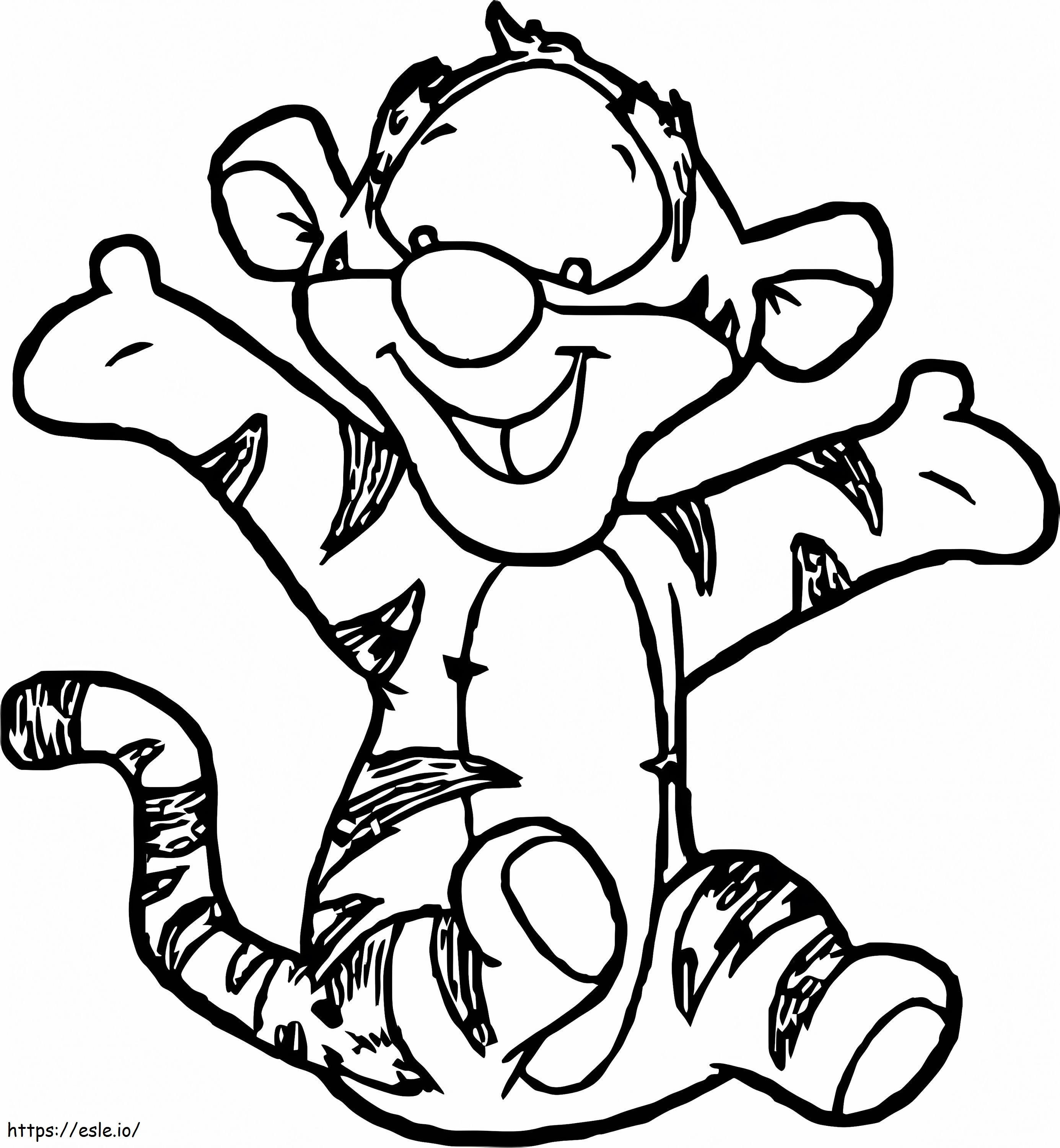 Disney baby tigger coloring page