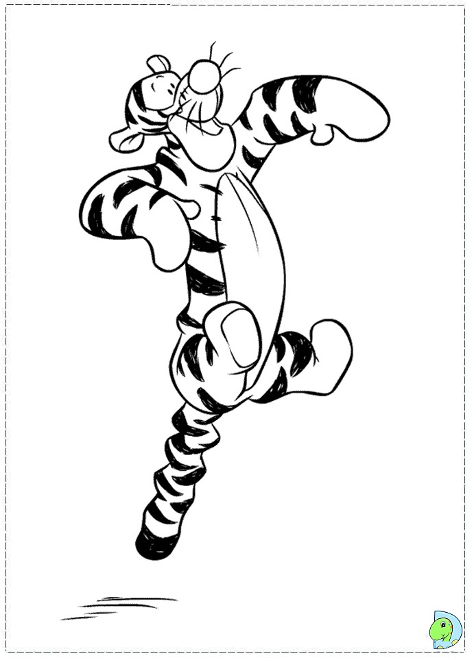 Tigger coloring page