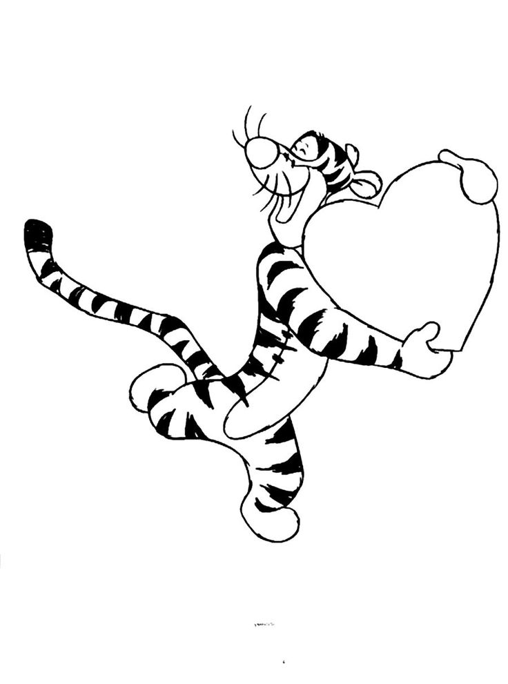 Tigger lor book pages heart loring pages loring book pages loring pages