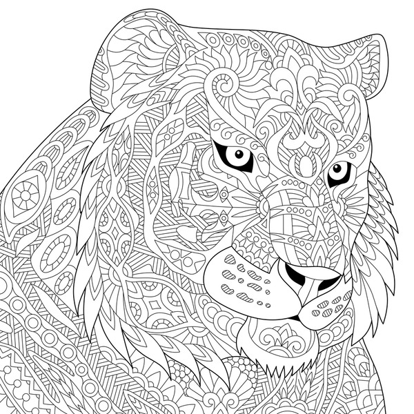 Adult colouring tiger images stock photos d objects vectors