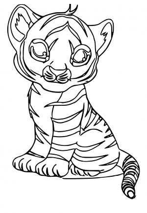 Free printable tiger coloring pages for adults and kids