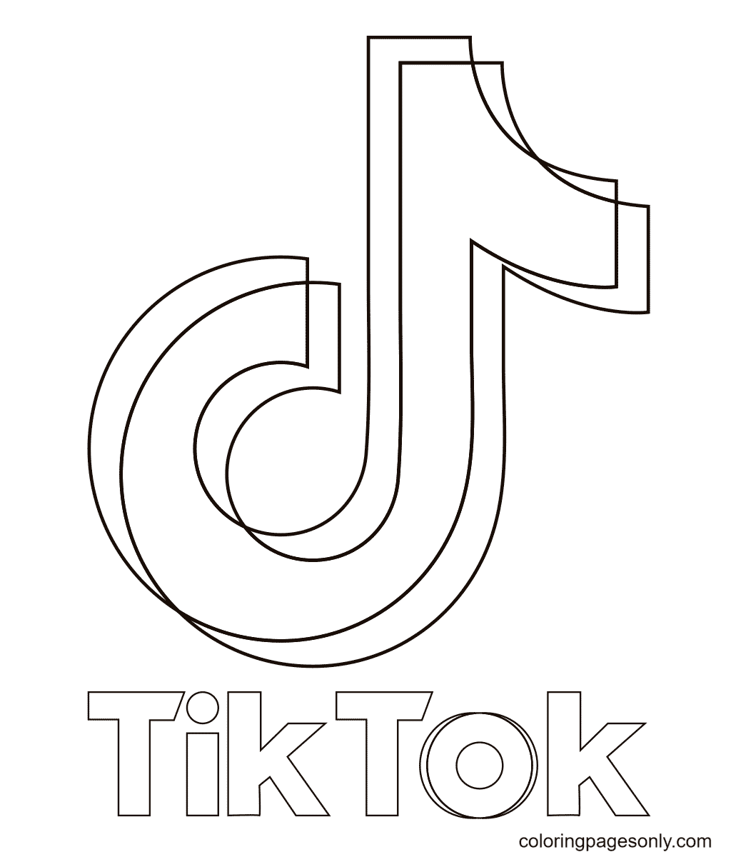 Tiktok coloring pages printable for free download