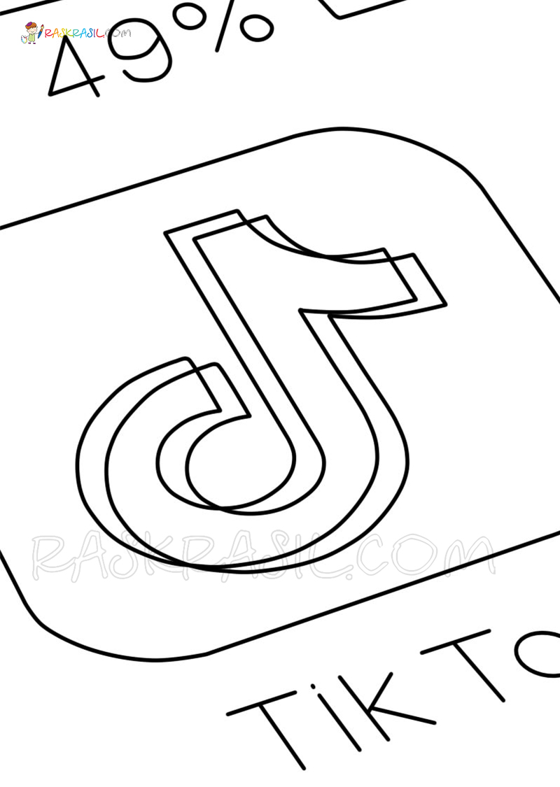 Tiktok coloring pages
