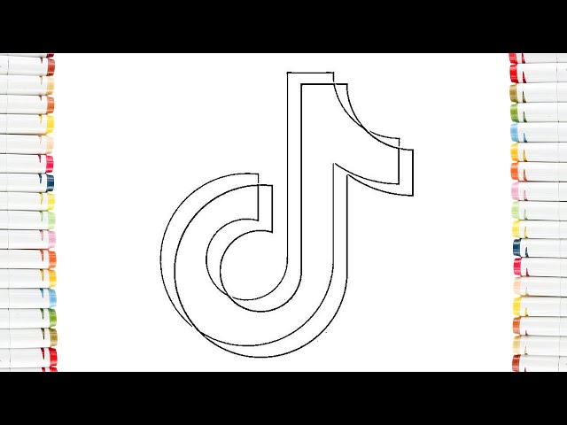 Coloring tiktok logo with ohuhu marker