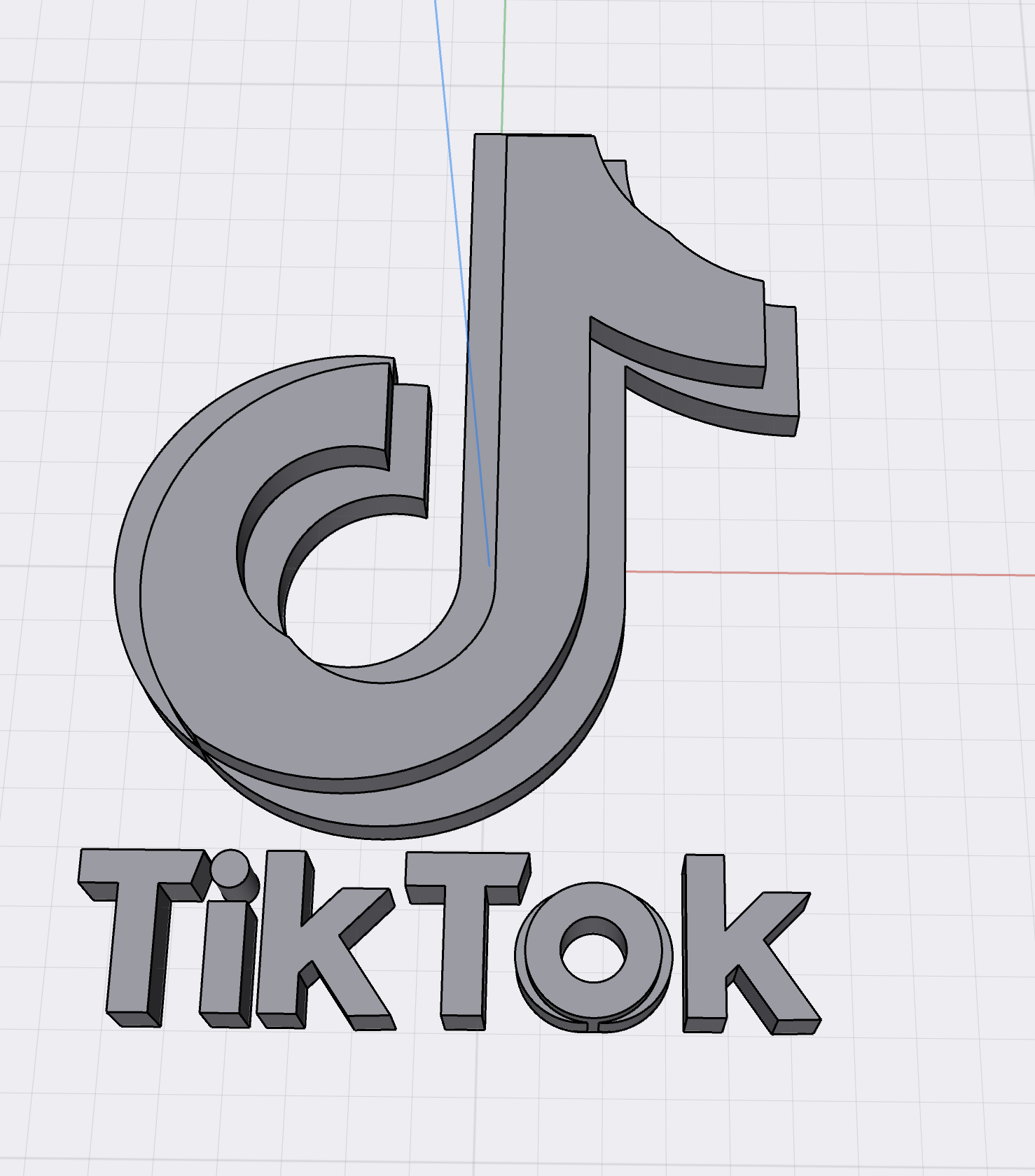 Stl file tiktok ðãd printing design to downloadãcults