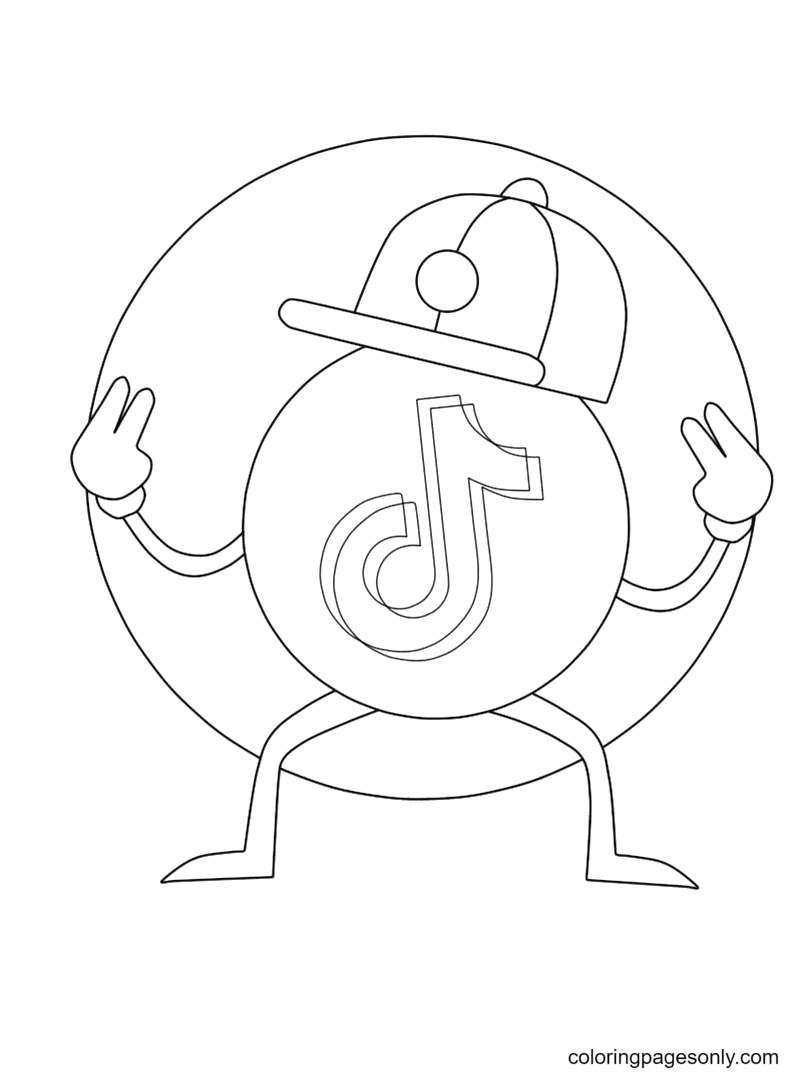 Tiktok coloring pages printable for free download