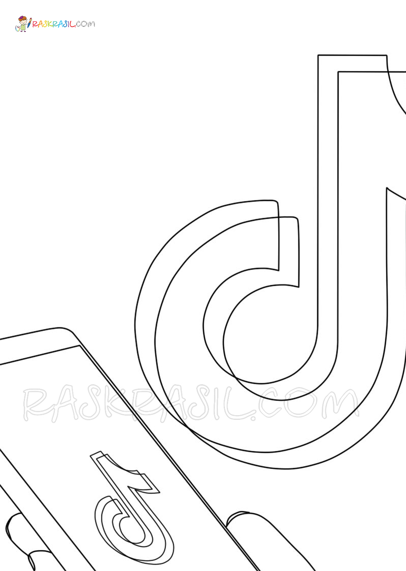 Tiktok coloring pages