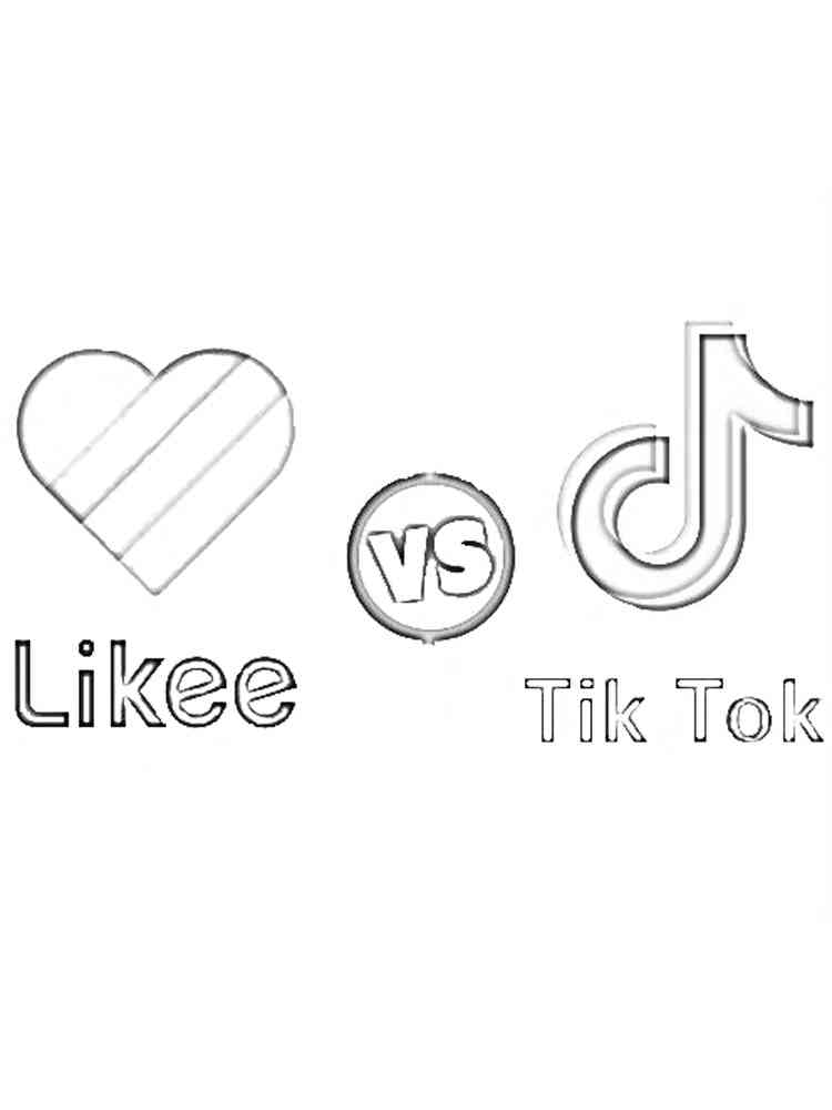Tiktok coloring pages