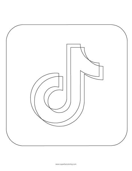 Tiktok coloring page
