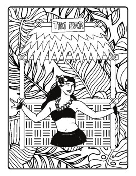 Hawaii coloring pages by qetsy tpt