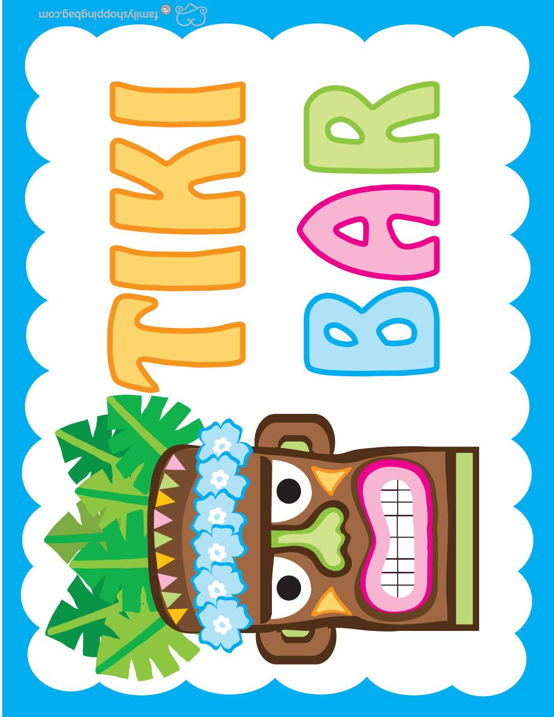 Tiki sign luau
