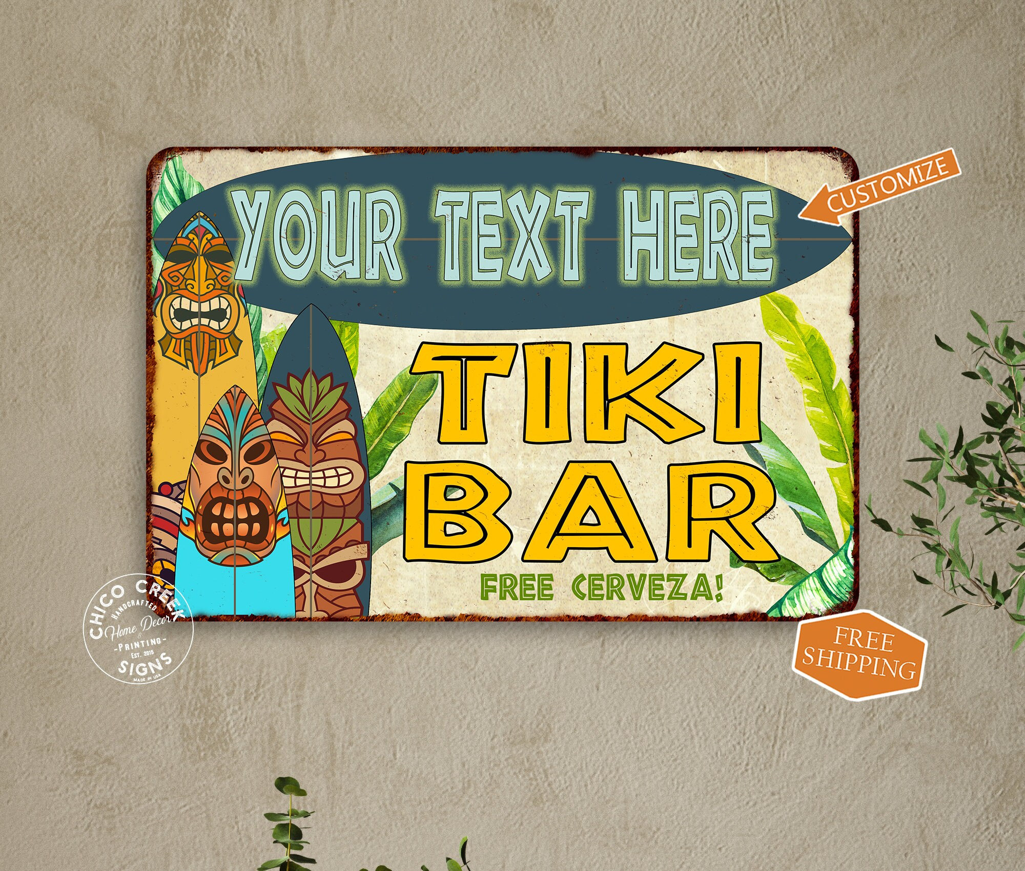 Tiki bar printables