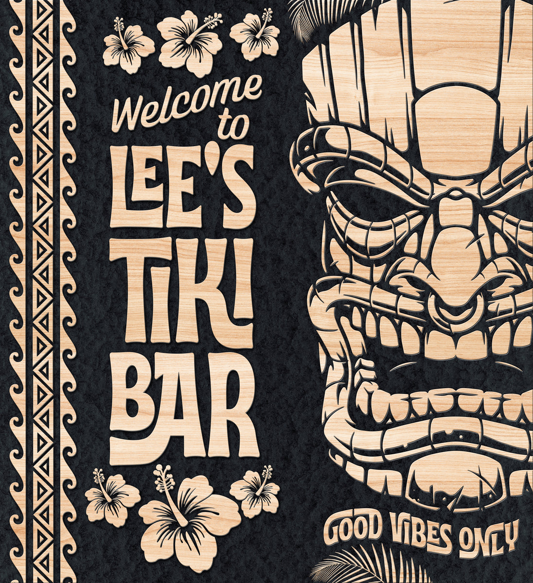 Tiki bar sign metal tiki hut sign pool and patio sign backyard bar â tailor made rooms home decor
