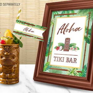 Tiki bar printables