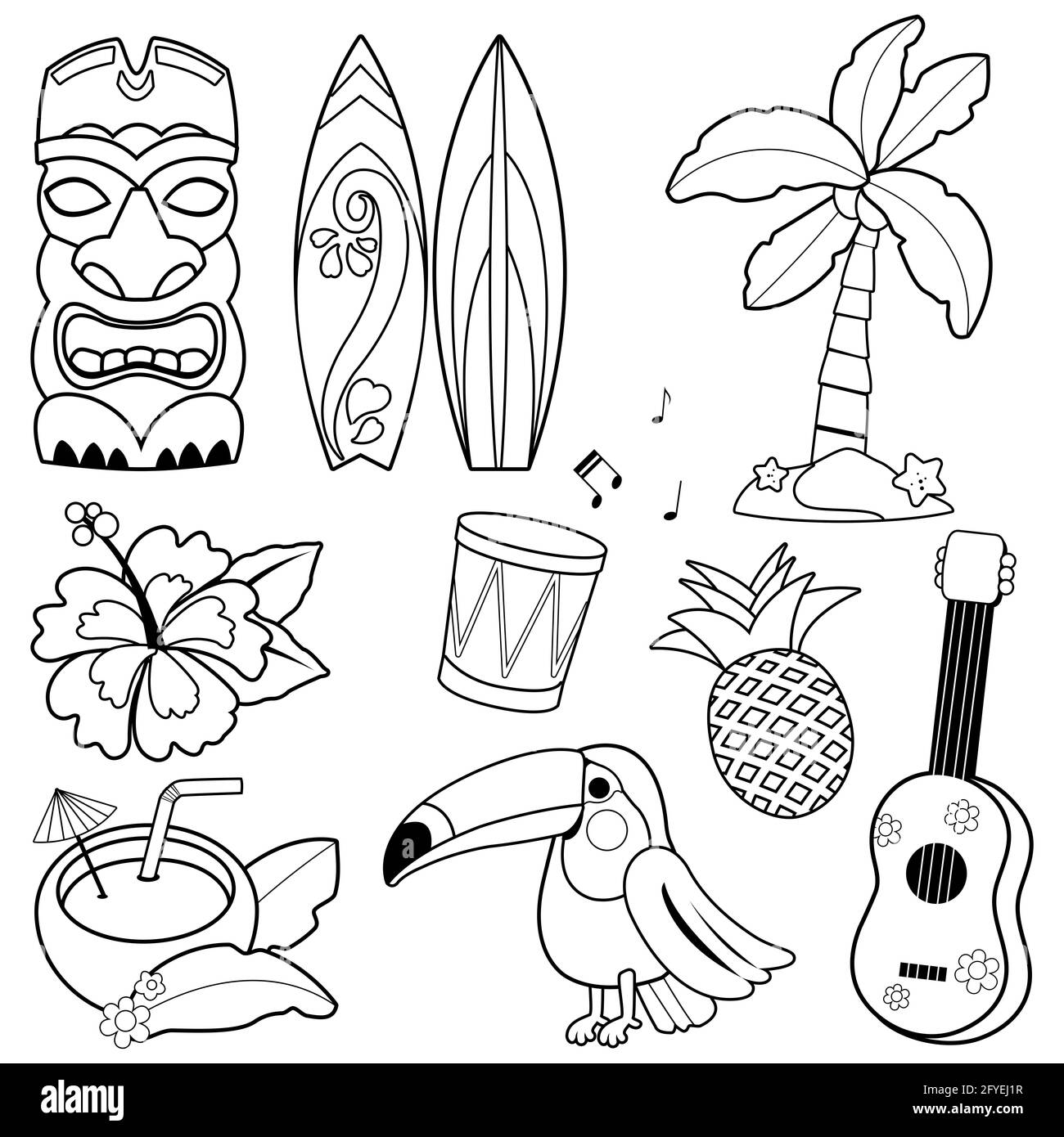 Tiki black and white stock photos images