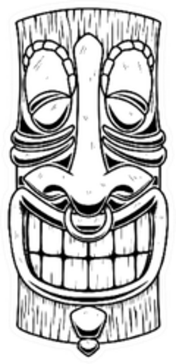 Tiki car stickers decals â over a dozen unique designs