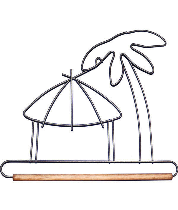Tiki hut holder