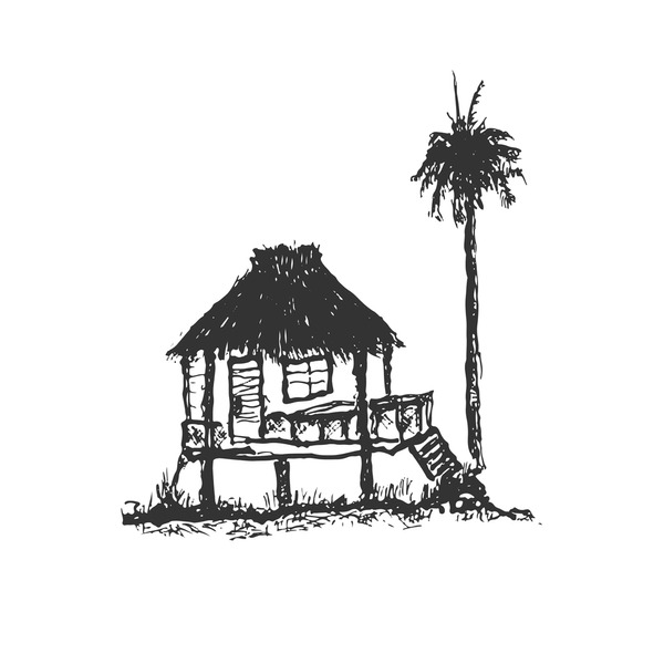 Drawing hut royalty