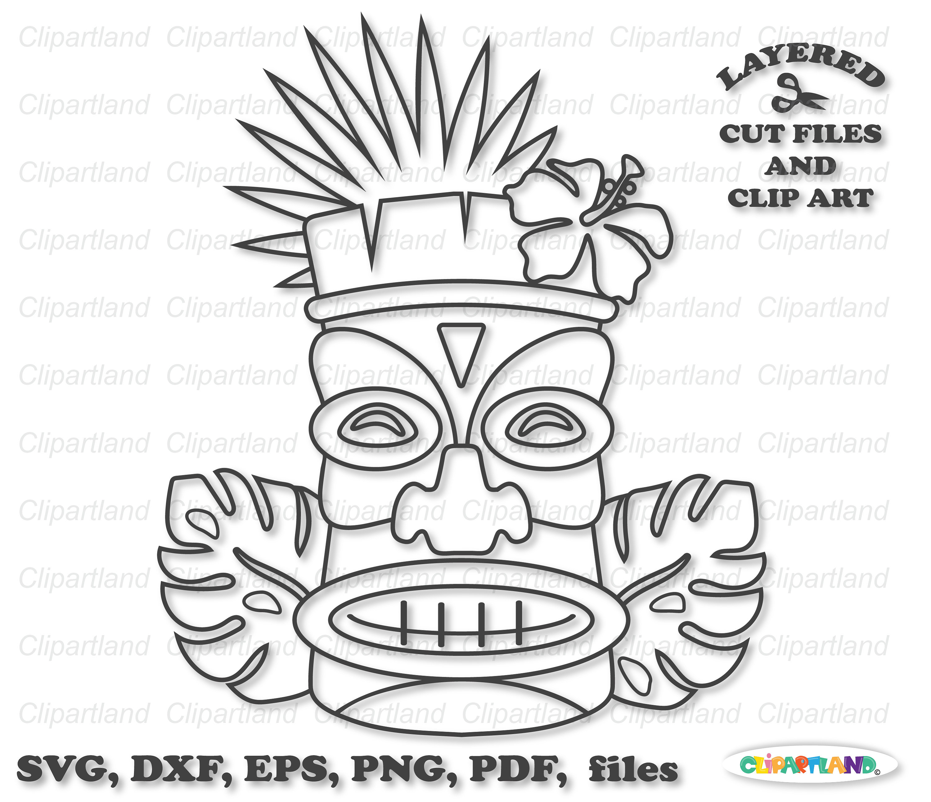 Luau coloring page