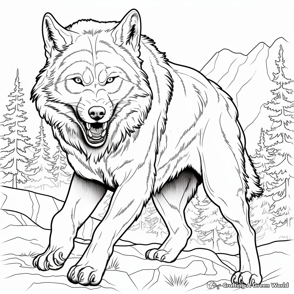 Timberwolves coloring pages