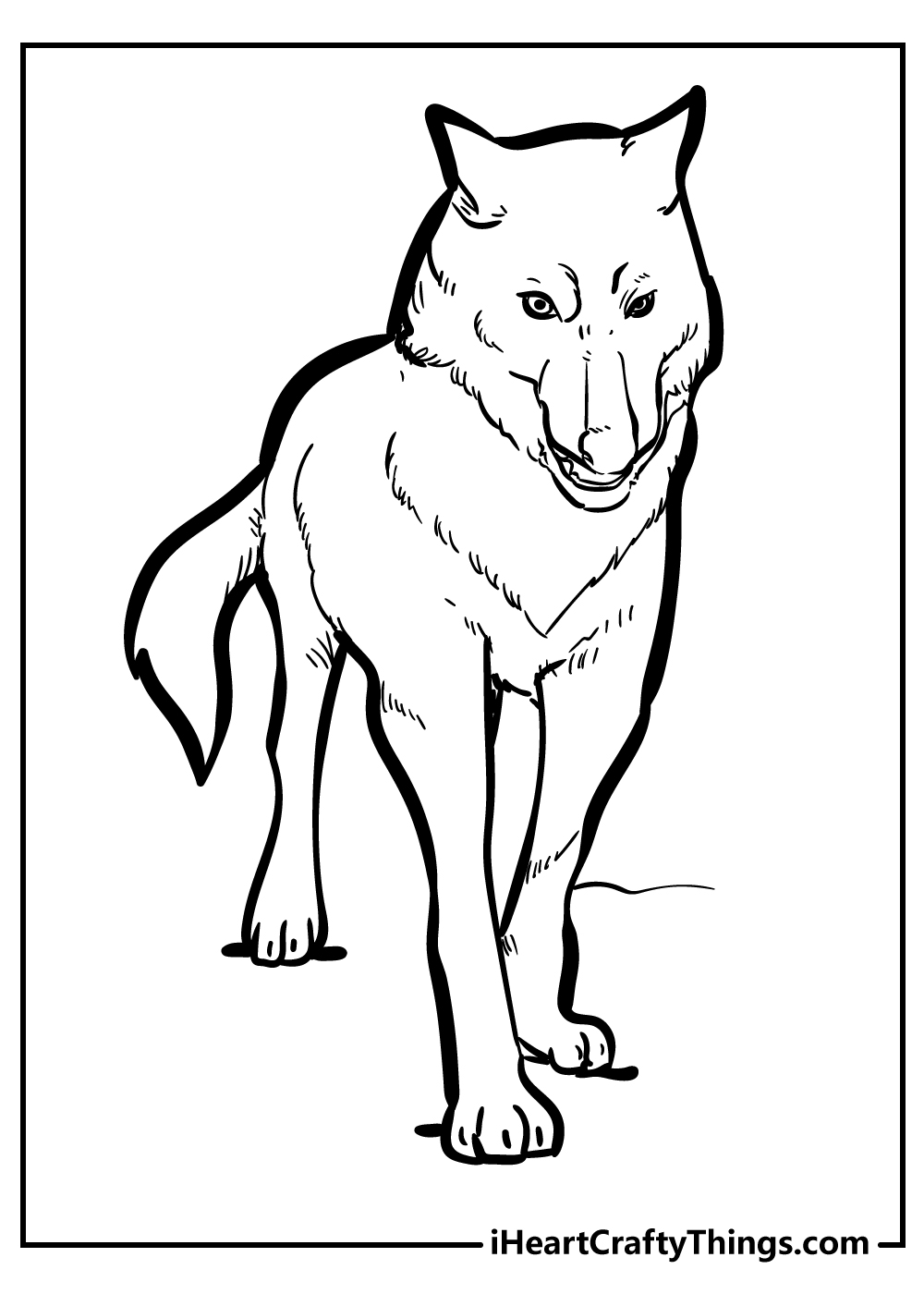 Wolf coloring pages free printables