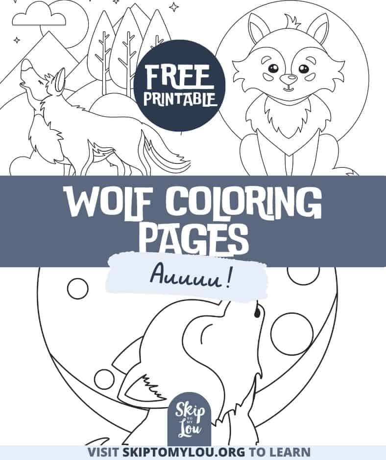 Free printable wolf coloring pages for kids skip to my lou