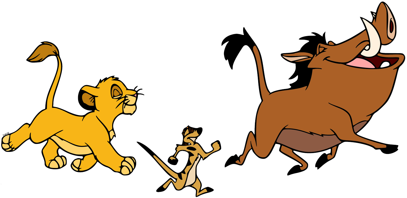 Timon pumbaa simba clip art images disney clip art galore