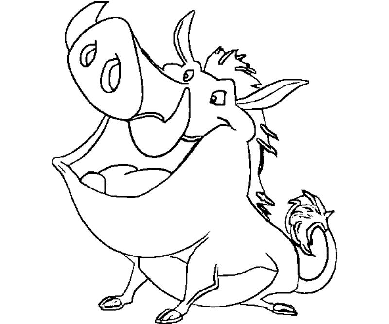 Pumbaa coloring crafty teenager