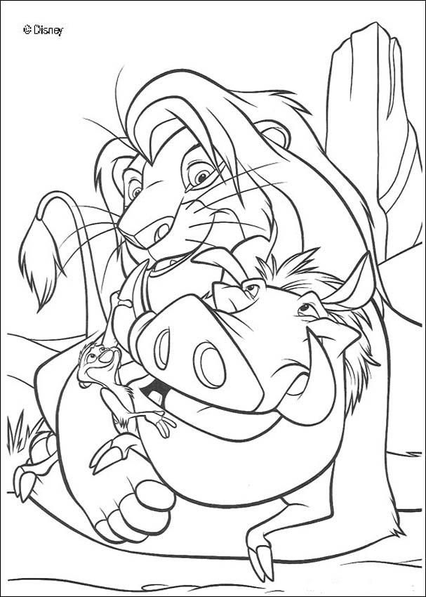 The lion king coloring pages
