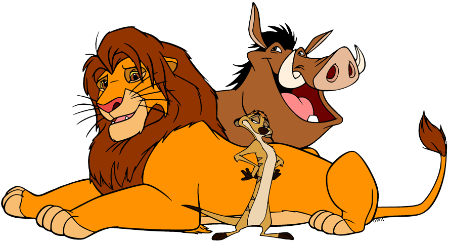 Timon pumbaa simba clip art images disney clip art galore