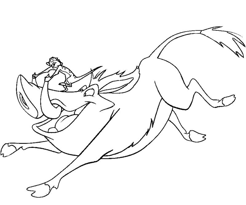 Pumbaa coloring crafty teenager