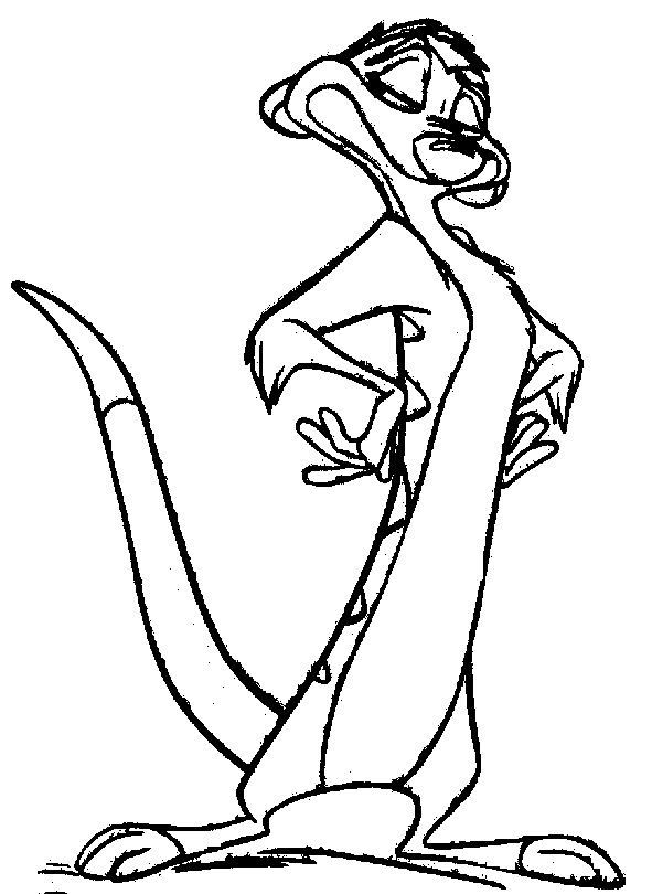 Timon and pumbaa coloring pages