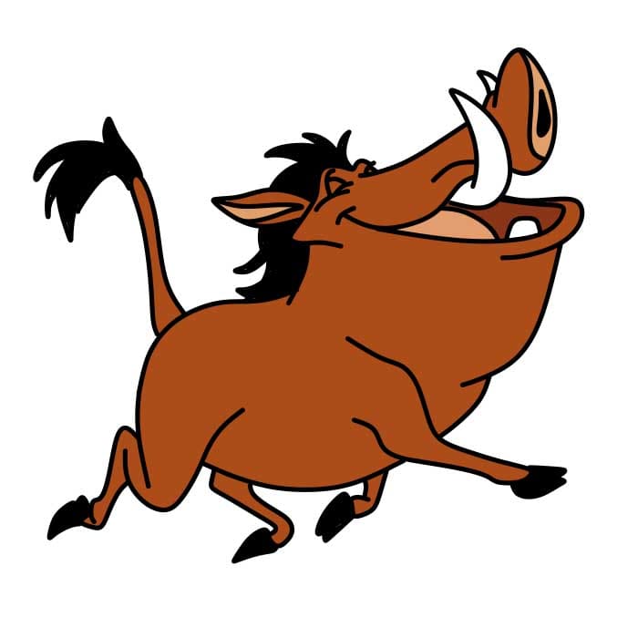 Pumbaa drawing tutorial
