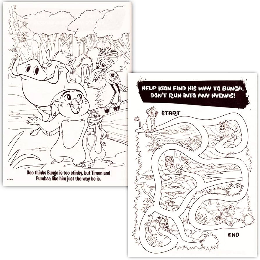 Lion guard coloring book bundle