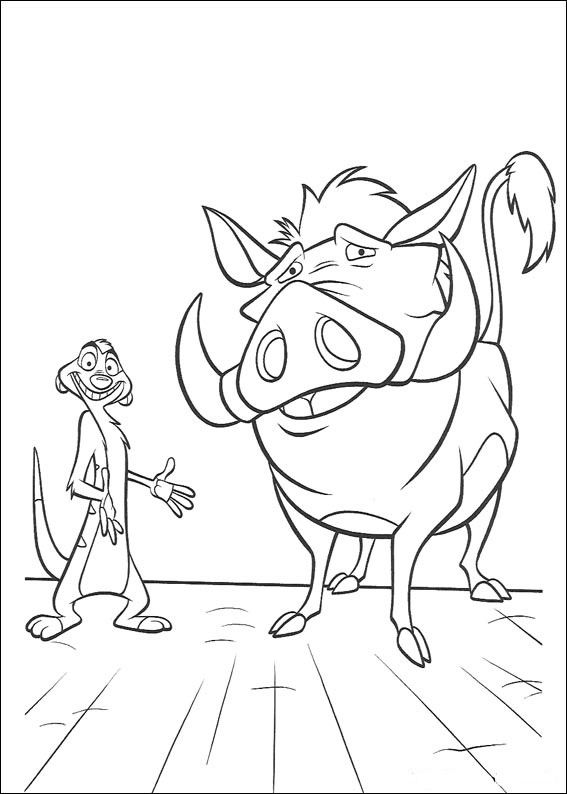 Timon and pumba coloring pages lion king drawings disney coloring pages lion king art
