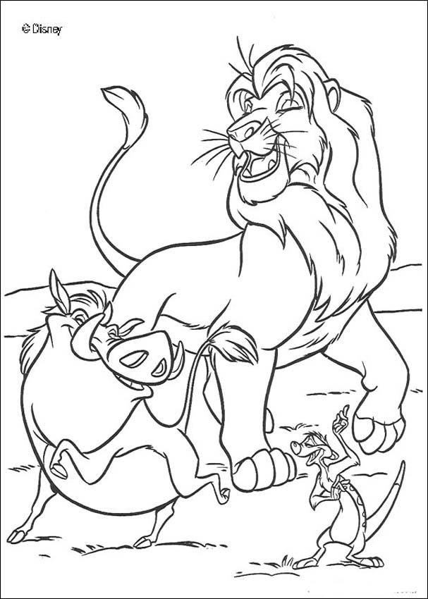 The lion king coloring pages
