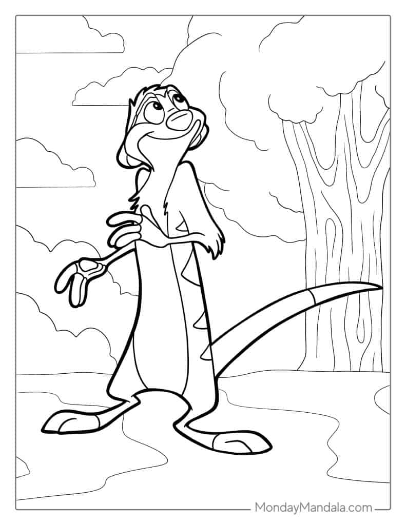 Lion king coloring pages free pdf printables