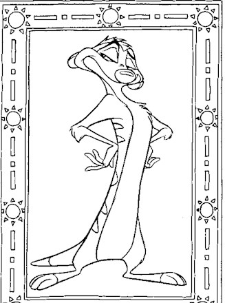 Lion king coloring page